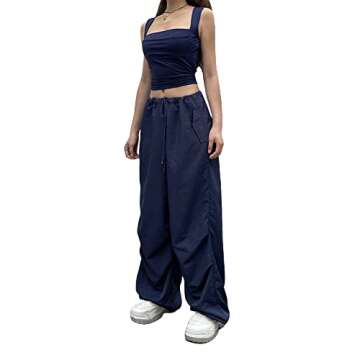 Trendy Women's Low Waist Cargo Pants in Multiple Colors
