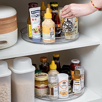 Lazy Susan Turntable Organizer 2-Pack for Easy Storage