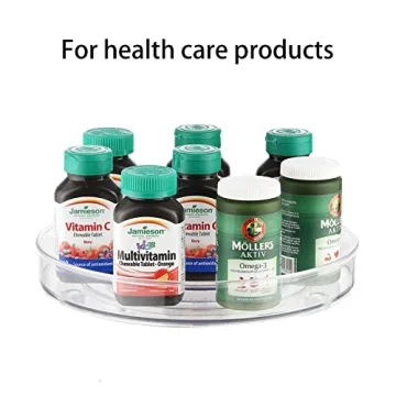 Lazy Susan Turntable Organizer 2-Pack for Easy Storage