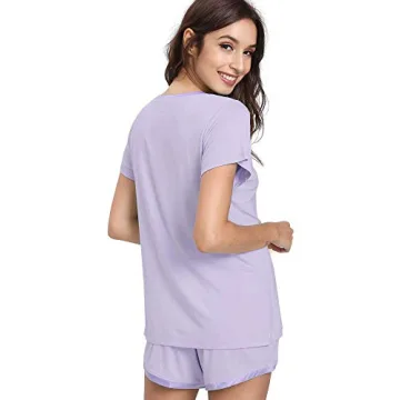GYS Women's Bamboo Pajama Set Soft Comfortable Sleepwear