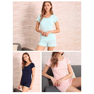 GYS Women's Bamboo Pajama Set Soft Comfortable Sleepwear