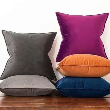 JUSPURBET Decorative Velvet Pillow Covers Set of 2