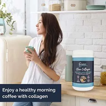 Collagen Peptides Powder 2lb (32oz) Jar - Clean Collagen® - Unflavored, Grass Fed, Paleo, Non GMO, Kosher - Highly Soluble Protein