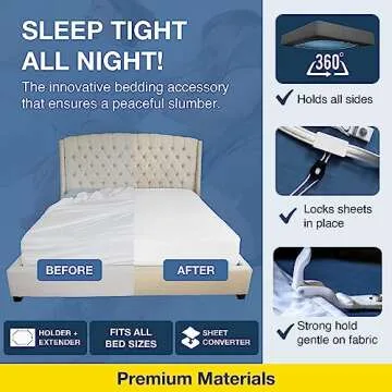 Bed Scrunchie Heavy Duty Sheet Holder Straps for All Mattresses