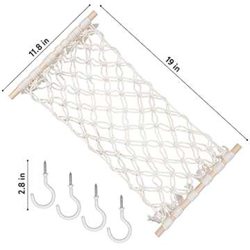 Capshaw Creations Macramé Fruit Hammock for Kitchen Under Cabinet - Banana Holder- Hanging Cabinet-...