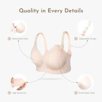 MomWills Nursing Bras for Breastfeeding, Seamless Ultra Comfort Maternity Bra, Natural Shape Pregnancy Bras for Women
