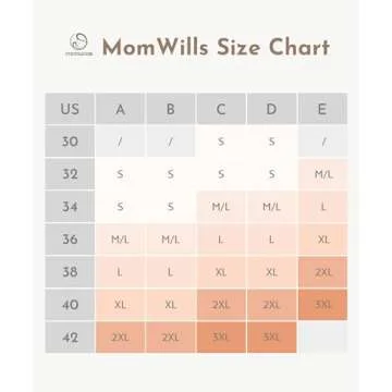 MomWills Nursing Bras for Breastfeeding, Seamless Ultra Comfort Maternity Bra, Natural Shape Pregnancy Bras for Women
