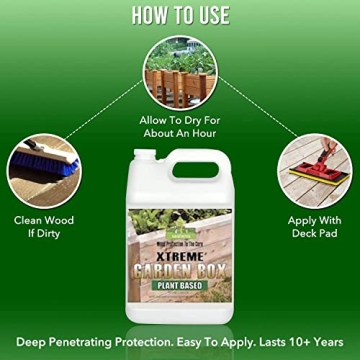 Garden Box Sealer for Safe Eco-Friendly Wood Protection