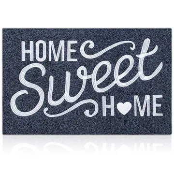 AAZZKANG Front Door Mat Non Slip Welcome Mats Outdoor Home Sweet Home Doormat with Rubber Backing Ea...