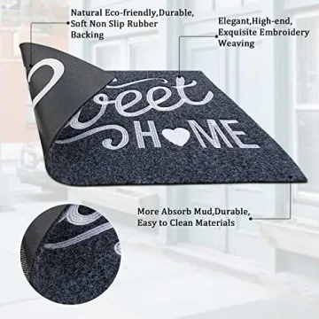 Durable AAZZKANG Non Slip Doormat with Easy Cleaning
