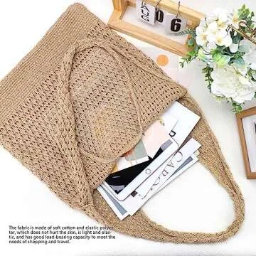 Stylish Hatisan Crochet Beach Tote Bag for Summer Fun