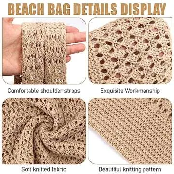Stylish Hatisan Crochet Beach Tote Bag for Summer Fun