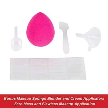 TSA Approved Clear Travel Toiletry Bag-Quart Sized with Zipper-Airport Airline Compliant Bag/Bottles-Men's/Women's 3-1-1 Kit (Makeup Dobber)