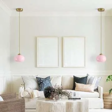 KCO Pink Globe Pendant Light for Stylish Home Lighting