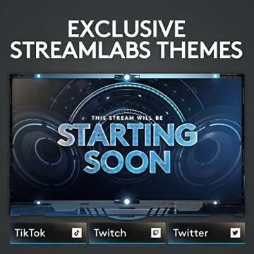 Logitech for Creators Blue Yeti Game Streaming Kit with Yeti USB Gaming Mic, Streaming, Twitch, Discord, Studio Quality Sound, Exclusive Streamlabs Themes, Custom Blue Pop Filter, PC/Mac/PS4/PS5