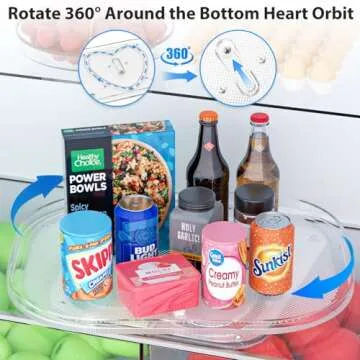 StackHelper Lazy Susan Organizer Fits Most Refrigerators