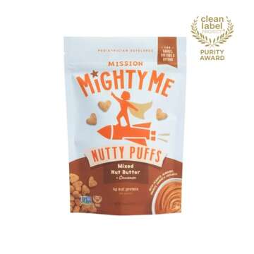 Mission MightyMe Nutty Puffs - Mixed Nut Butter Puffs for Babies + Kids - Pediatrician Developed - U...