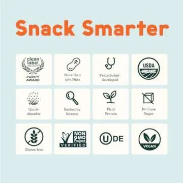 Mission MightyMe Nutty Puffs - Mixed Nut Butter Puffs for Babies + Kids - Pediatrician Developed - USDA Organic Peanut and Tree Nut - Plant-Based Protein, Gluten-Free - Cinnamon Flavor (1.5oz, 5-Pack)