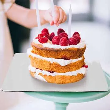 Sturdy White Quarter Cake Boards – Perfect for Any Occasion