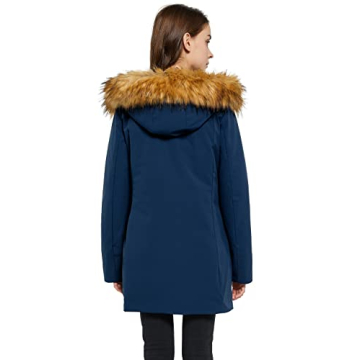 Orolay Women's Winter Down Coat with Fur Hood - Warm & Stylish