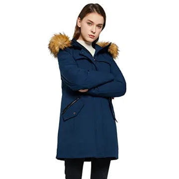 Orolay Women's Winter Down Coat with Fur Hood - Warm & Stylish