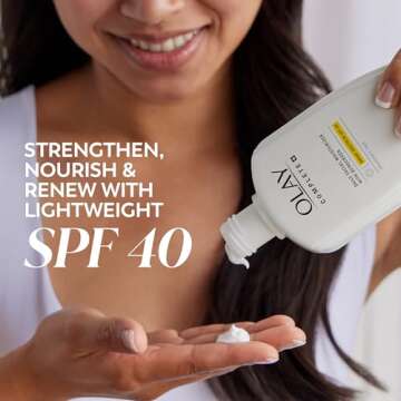 Olay Complete+ Face Moisturizer with Sunscreen SPF 40, For Sensitive Skin, Broad Spectrum Sun Protec...