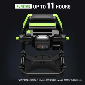 Greenworks 24V LED Work Light with 2000 Lumens and Tripod Mount