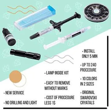 Teeth Gems Kit: Stylish Removable Tooth Jewelry