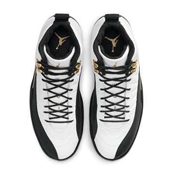 Nike Jordan Youth Air Jordan 12 Retro GS 153265 170 Royalty Taxi - Size 6.5Y, White/Black-metallic Gold