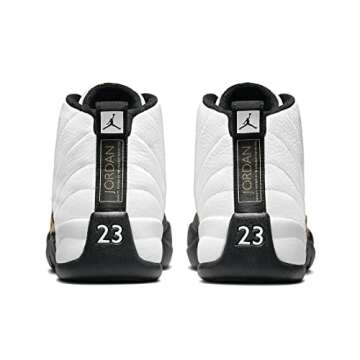 Nike Jordan Youth Air Jordan 12 Retro GS 153265 170 Royalty Taxi - Size 6.5Y, White/Black-metallic Gold
