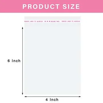 Morepack Clear Self Sealing Cellophane Bags, 4x6 Inches, 200 Pcs Resealable for Cookies, Candy, and ...