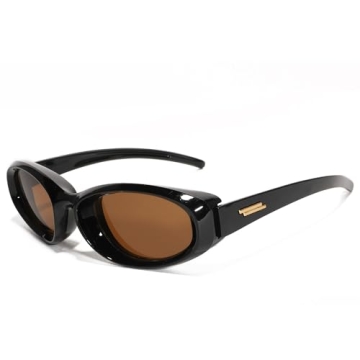 CYDAYS Y2K Retro Oval Sunglasses with UV Protection