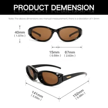 CYDAYS Y2K Retro Oval Sunglasses for Stylish UV Protection