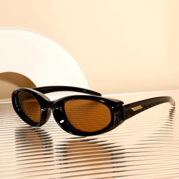 CYDAYS Y2K Retro Oval Sunglasses for Stylish UV Protection