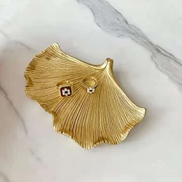 Jewelry Dish Leaf Shaped Organizer for Gifts and Home Decor
