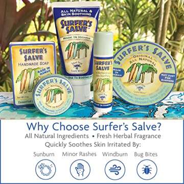Island Soap Surfer's Salve - All Natural Skin Balm