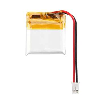 YTKavq 3.7V 100mAh Battery 402020 Lithium Polymer Ion Rechargeable Li-ion Li-Po Battery with 2P PH 2.0mm Pitch Connector