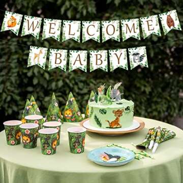 Woodland Welcome Baby Banner for Adorable Baby Showers