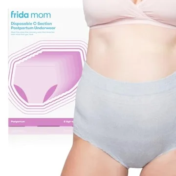 Frida Mom Postpartum Underwear: Disposable, High-Waisted, Seamless Comfort for C-Section Recovery (8...