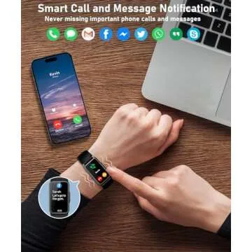 Smart Watch Fitness Tracker with 24/7 Heart Rate, Blood Oxygen Blood Pressure Monitor Sleep Tracker 120 Sports Modes Activity Trackers Step Calorie Counter IP68 Waterproof for Andriod iPhone Women Men