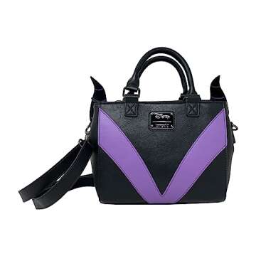 Loungefly Disney Maleficent Sleeping Beauty Crossbody Satchel Handbag Purse