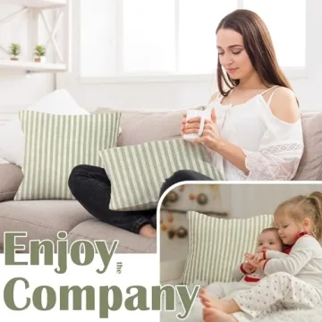 Stylish Jinchan Striped Pillow Covers for Elegant Homes