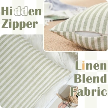 Stylish Jinchan Striped Pillow Covers for Elegant Homes