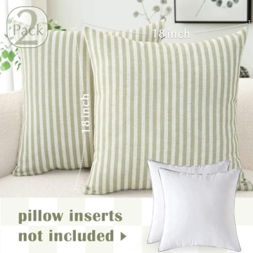 Stylish Jinchan Striped Pillow Covers for Elegant Homes