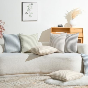 Stylish Jinchan Striped Pillow Covers for Elegant Homes