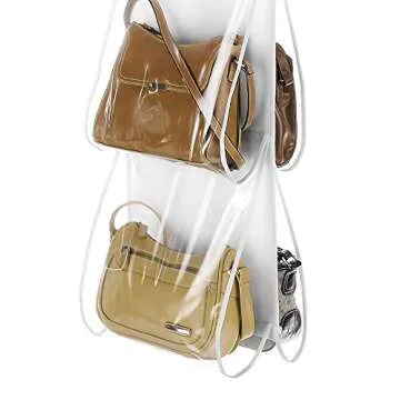 Whitmor Handbag File, Clear