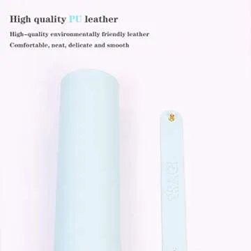 Non-Slip Leather Desk Mat, Desk Mouse Pad, Waterproof PVC Leather Desk Table Protector, Large Desk Blotter, Easy Clean Laptop Desk Writing Mat for Office/Work/Home/Decor(Sky Blue, 35.4" x 17")