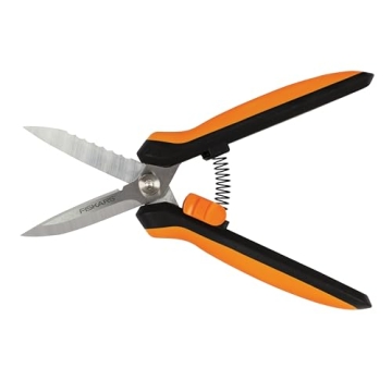 Fiskars 8" Garden Snips: Versatile Pruning Shears with Sheath and Comfort Handle