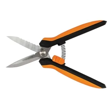 Fiskars 8" Garden Snips: Versatile Pruning Shears with Sheath and Comfort Handle