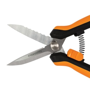 Fiskars 8" Garden Snips: Versatile Pruning Shears with Sheath and Comfort Handle